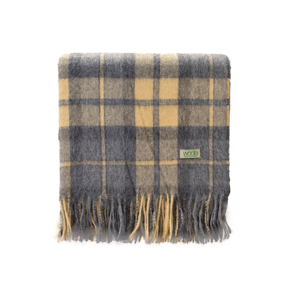 Throw  Woola Alpaca Merino Wool  Desert