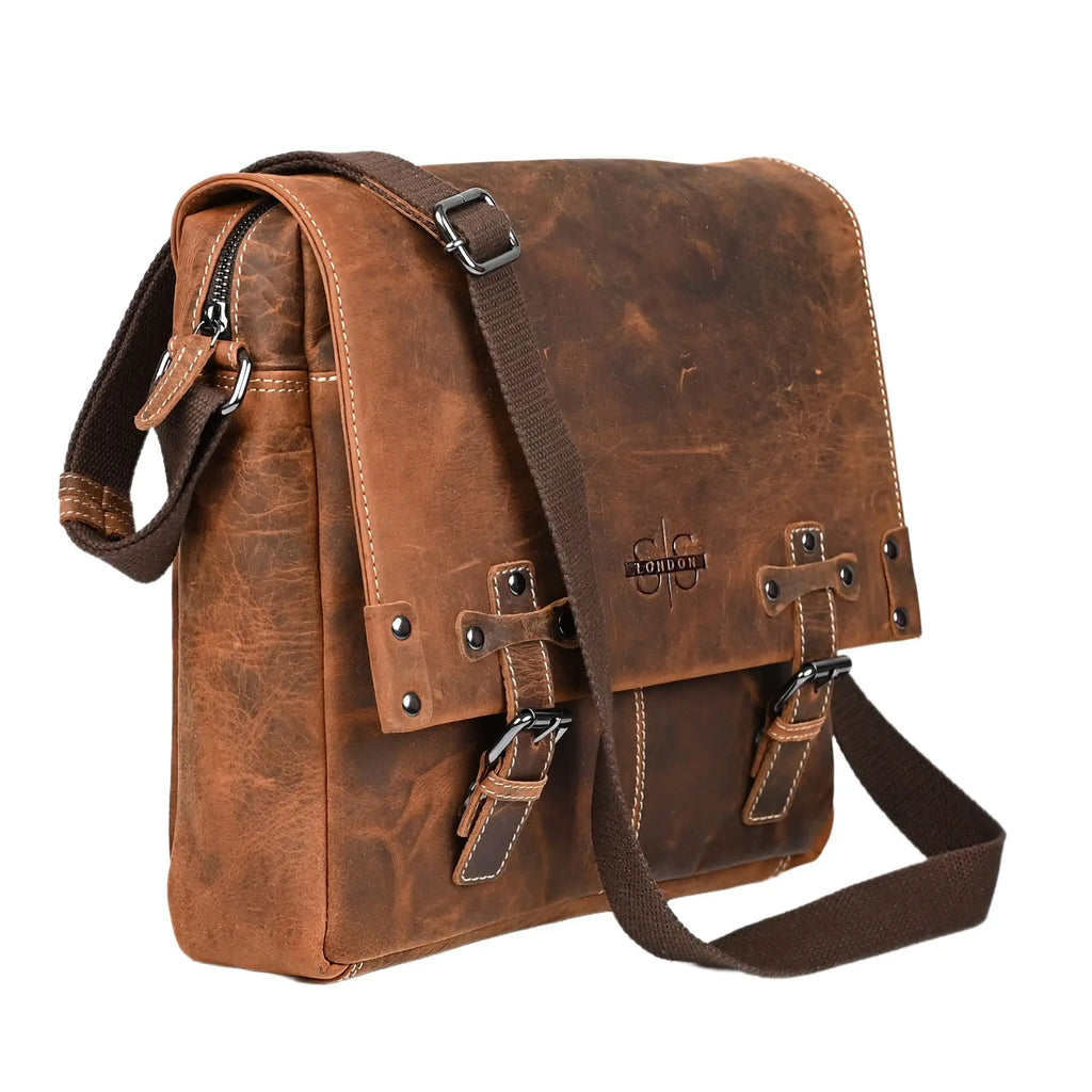 S&S London  Rugged Collection Messenger Bag
