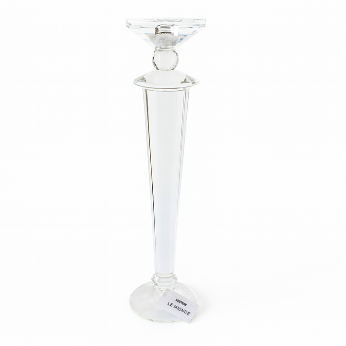 Crystal Cut Candle Holder Large