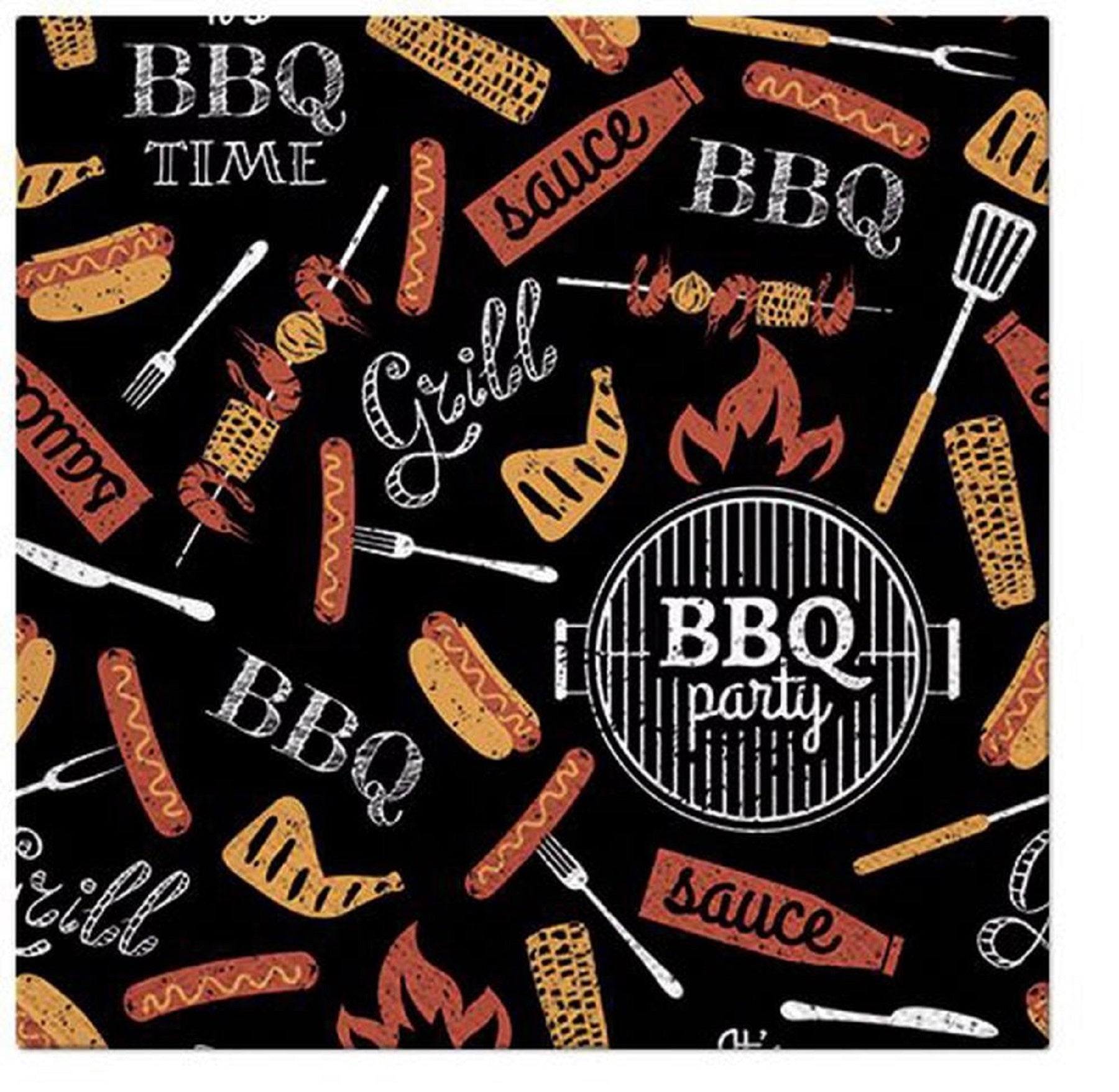 Napkin Lunch BBQ
