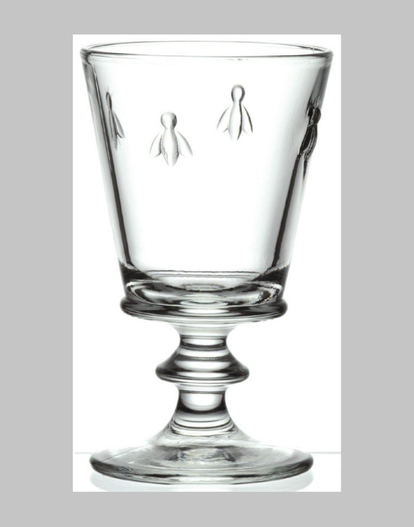 Bee wine glass