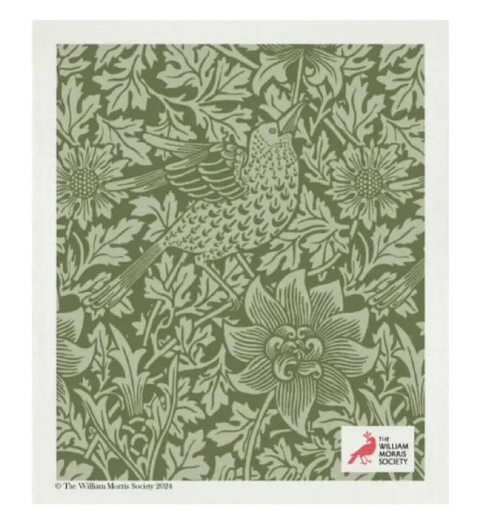 Swedish Dish Cloth Bird and Anemone