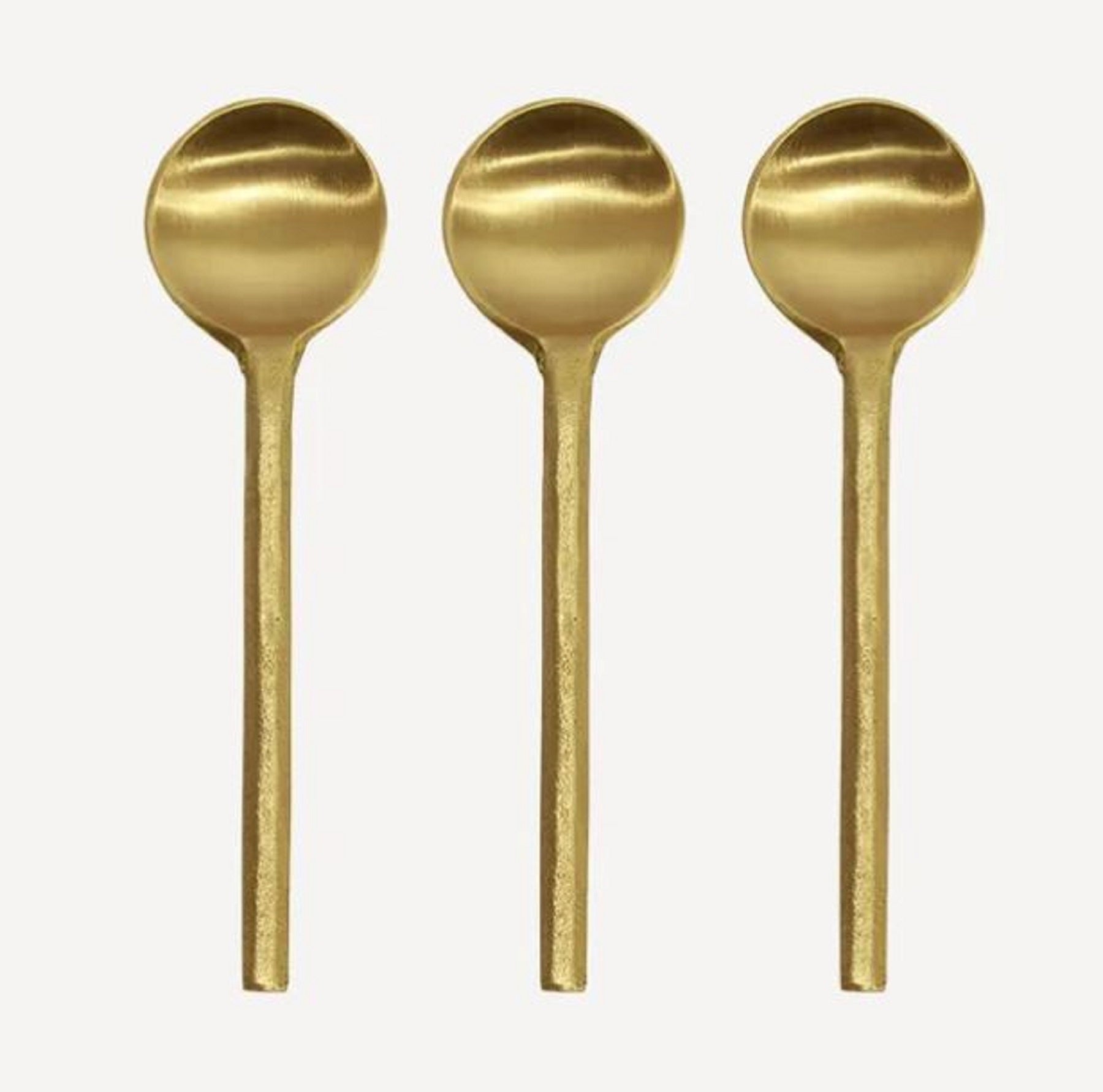 Brass Salt Spoon set of Three