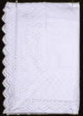 Embroidered Pillowcase  Broderie White One Pair