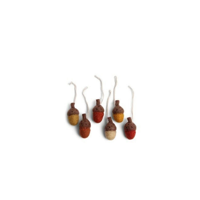 Acorn Rusty Red Ornament