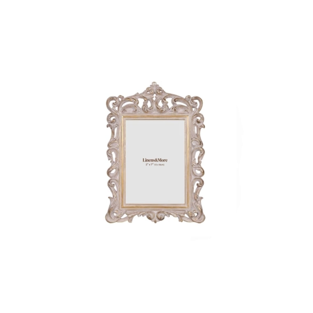 4x6 Classic Photo Frame Antique White