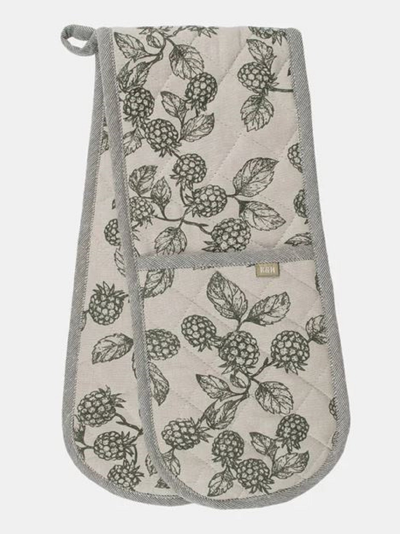 Berry and Bug Double Oven Cloth Olive