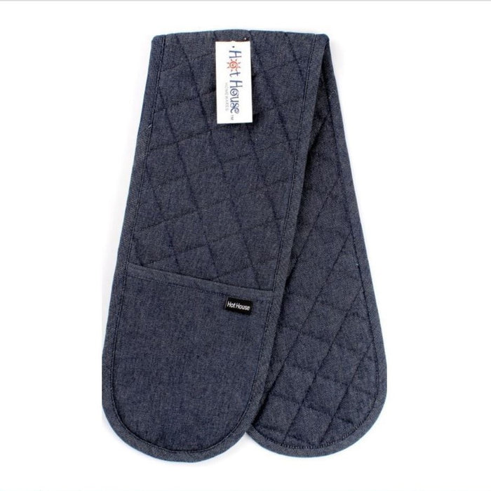 Double Oven Mitt Navy Denim