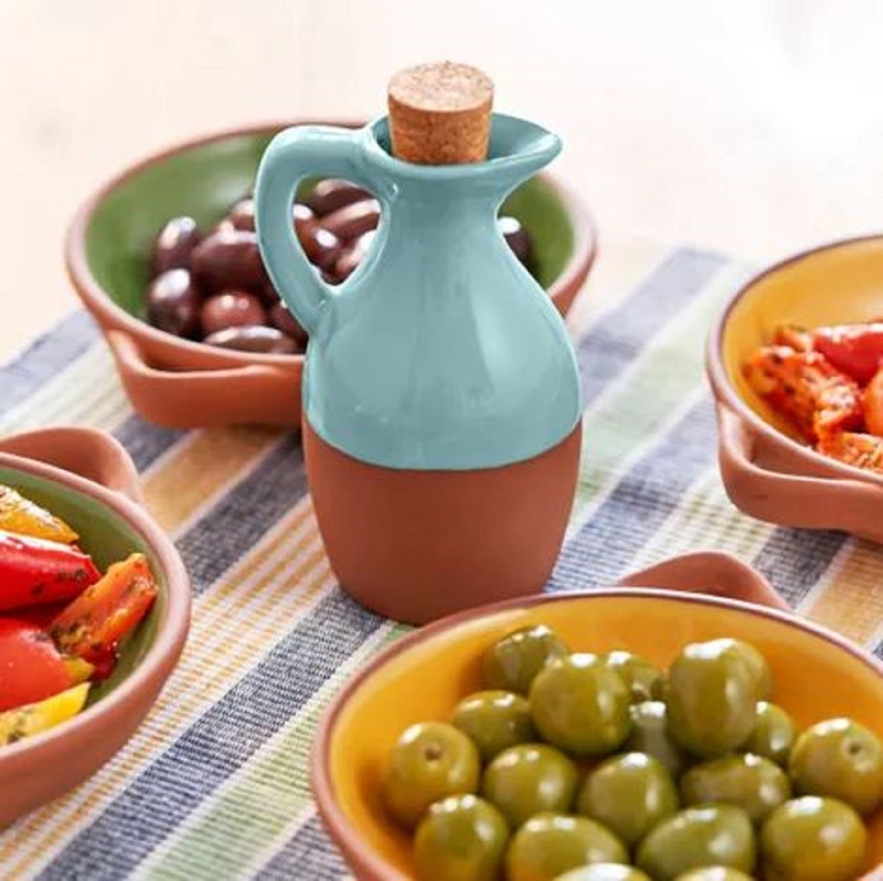 Oil Drizzler Terracotta Duck Egg