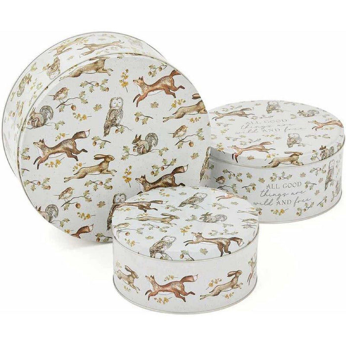 Forest Fable set of 3 Cake tins