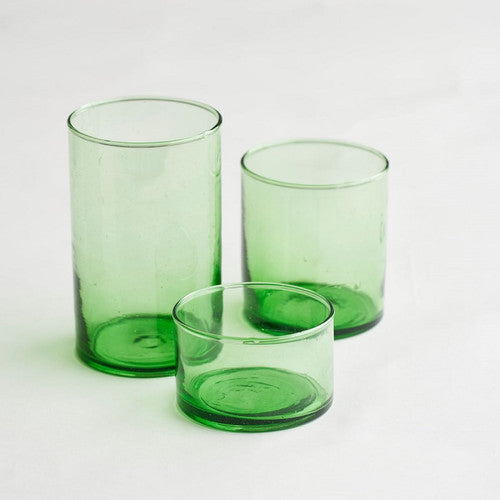 Beldi Wide Straight Green Glass