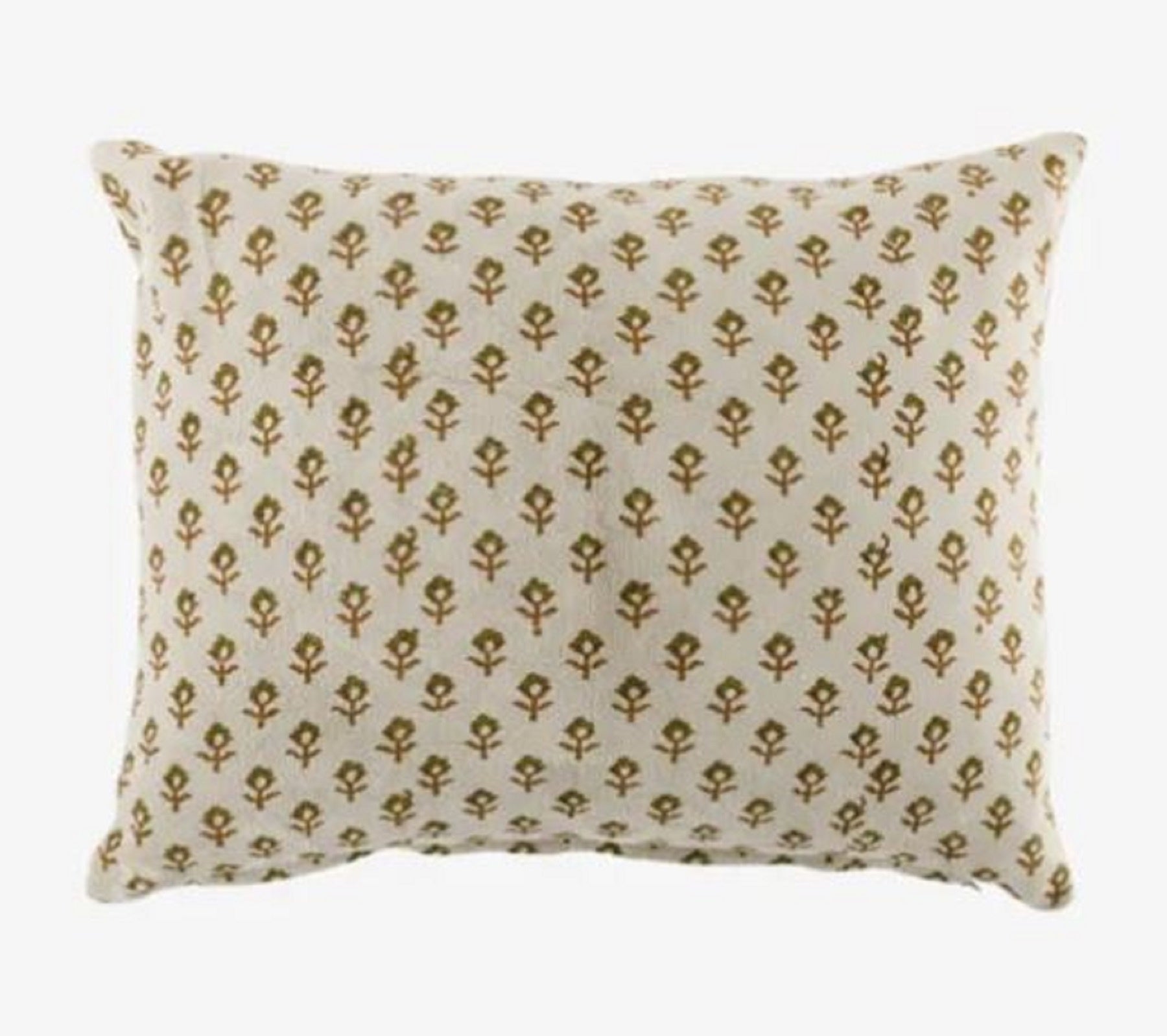 Cushion Cover Flower Handblock Velvet