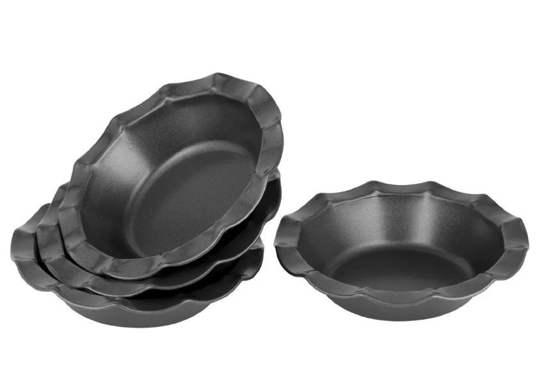 Pie Dish Fluted set of Four