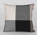 Giant Check Cushion Black