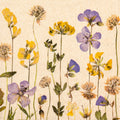Napkin Flowers Pressed