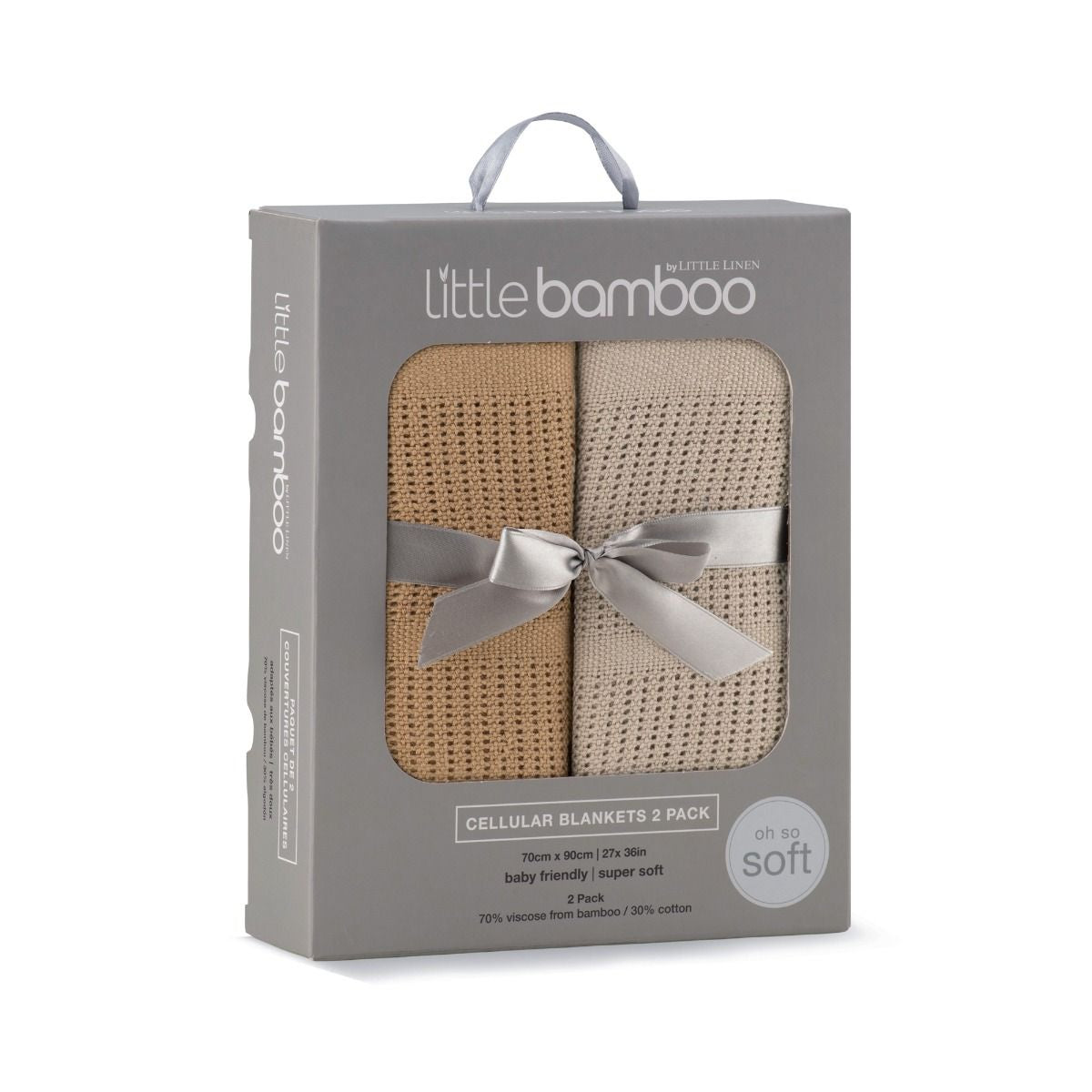 Cellualr Blanket set of 2 Iced Coffee