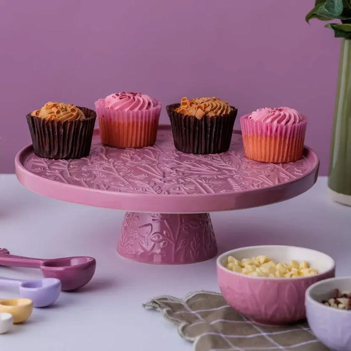 Mason Cash Meadow Pink Cake Stand