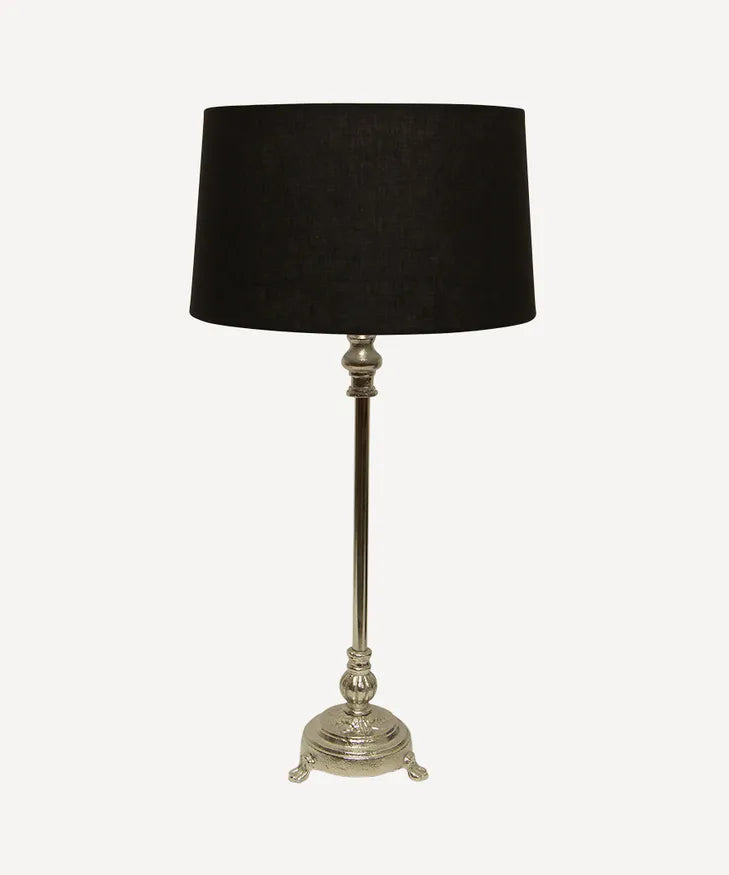 Clara Lampshade Antique Silver Base