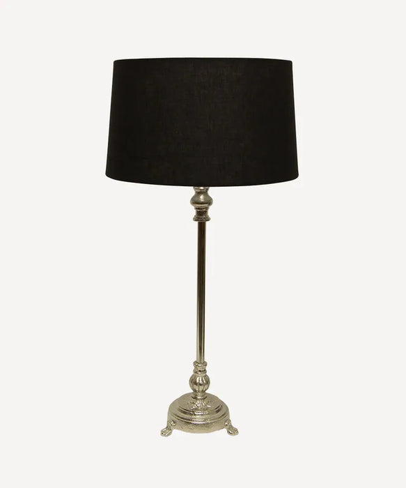 Clara Lampshade Antique Silver Base