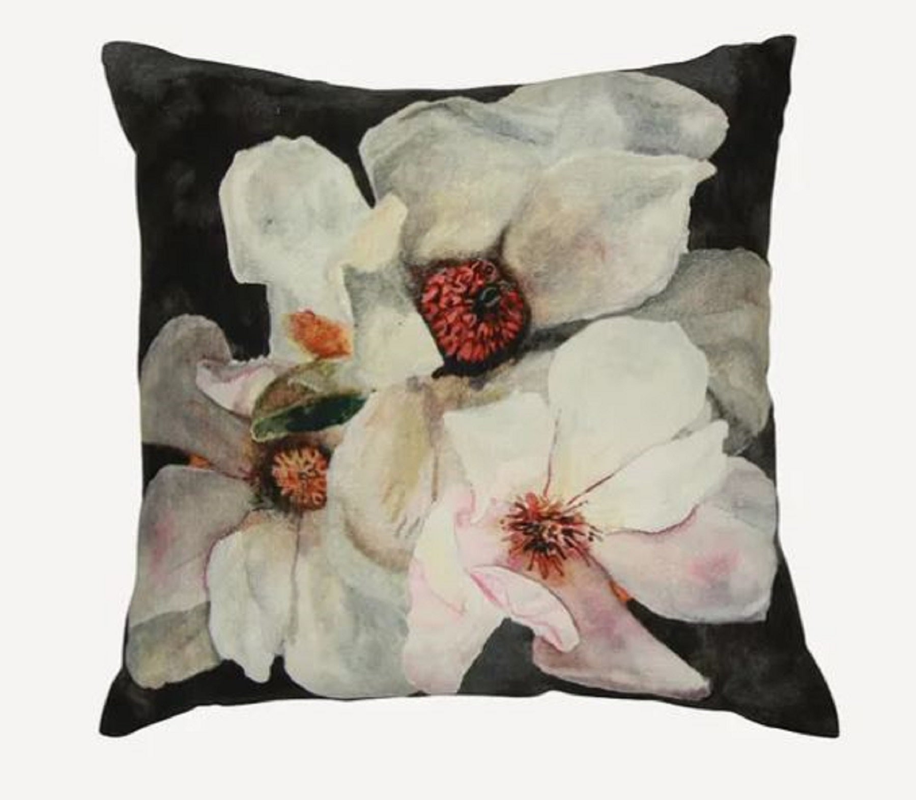 Magnolia Charcoal Cushion Cover
