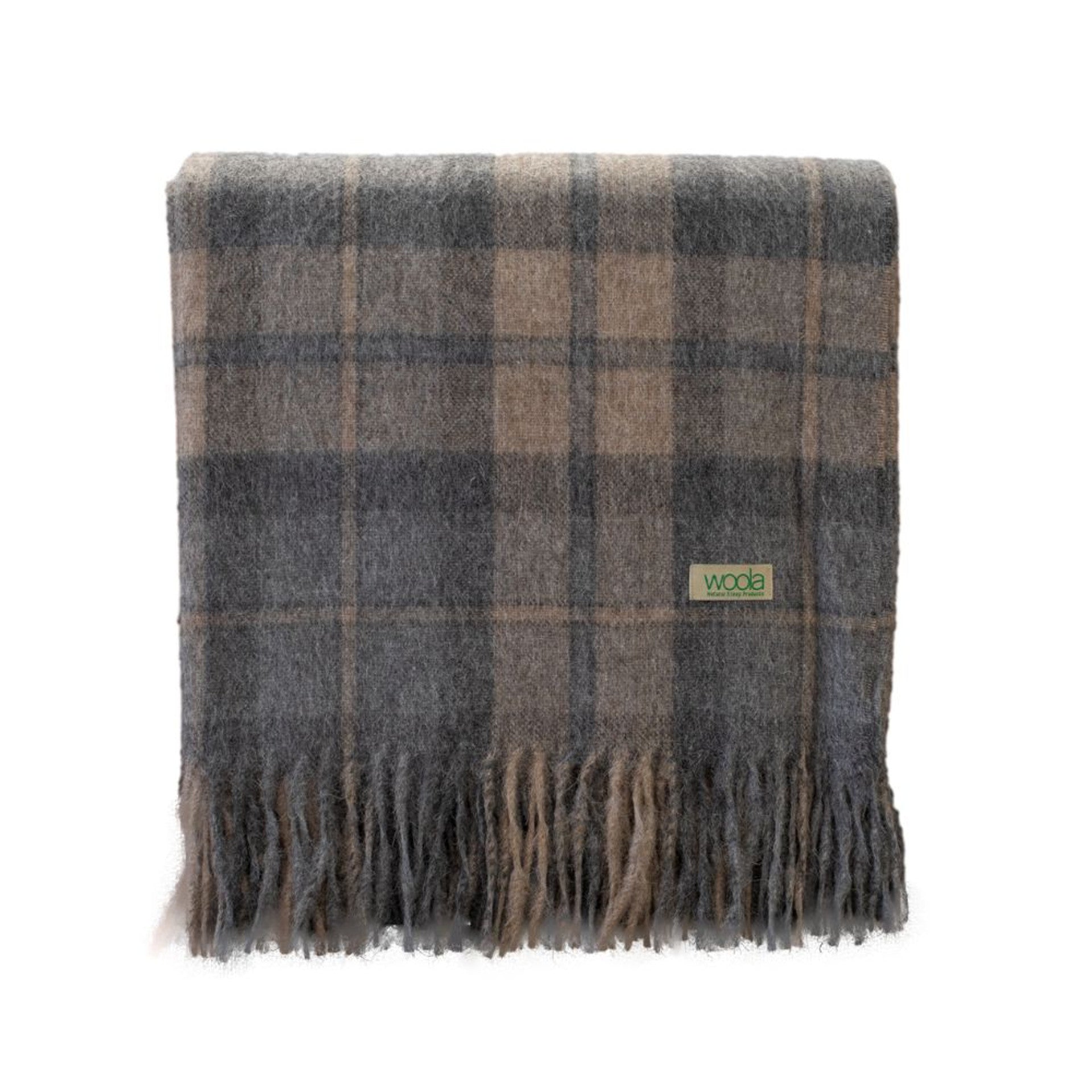 Throw Woola Alpaca Merino  Heritage Mineral