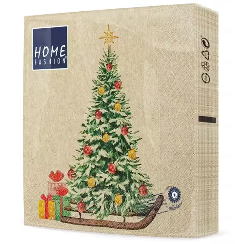 Tree on Sled Napkins