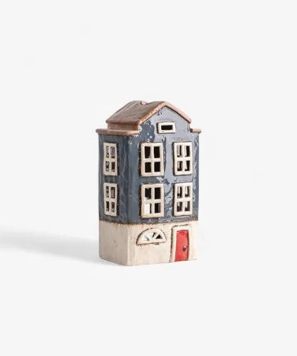 Alsace Tea light House Nordic Navy