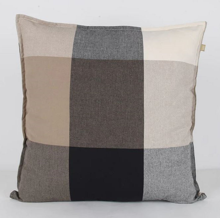 Giant Check Cushion Olive