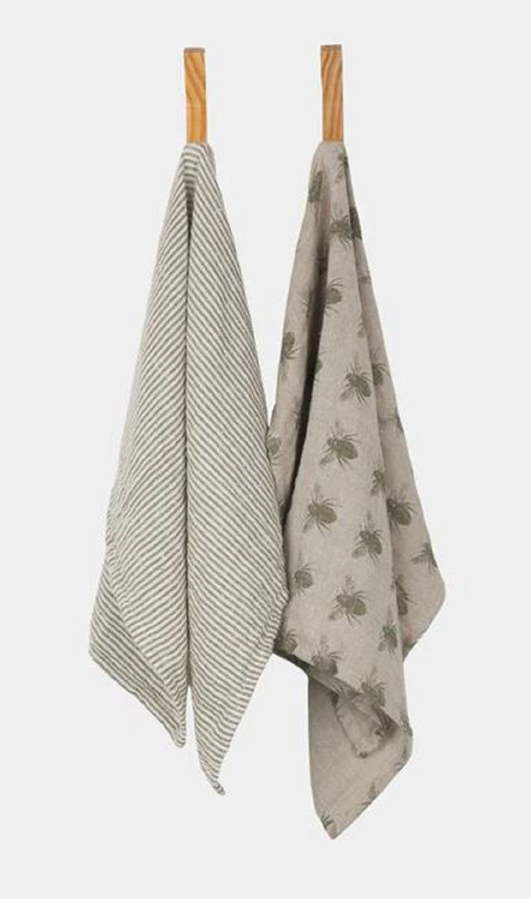 Everyday Range of Tea Towels set of two Olive