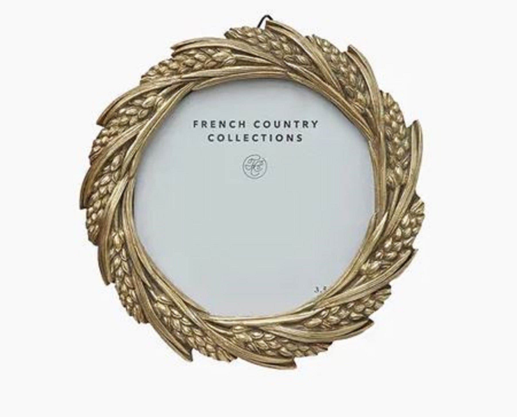 Photo Frame Wheat Round 4x4