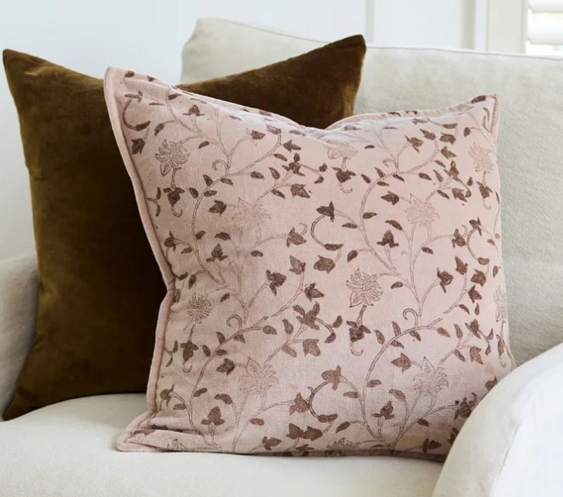 Cushion Cover Remi Handblock Velvet