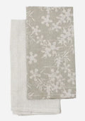 Myrtle Tea Towel Sage pack of two