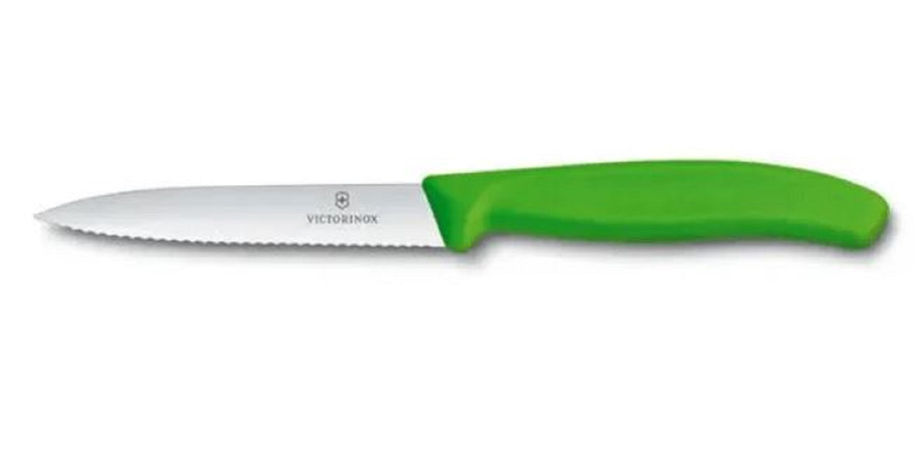 Victorinox 10cm Serrated Knife Green
