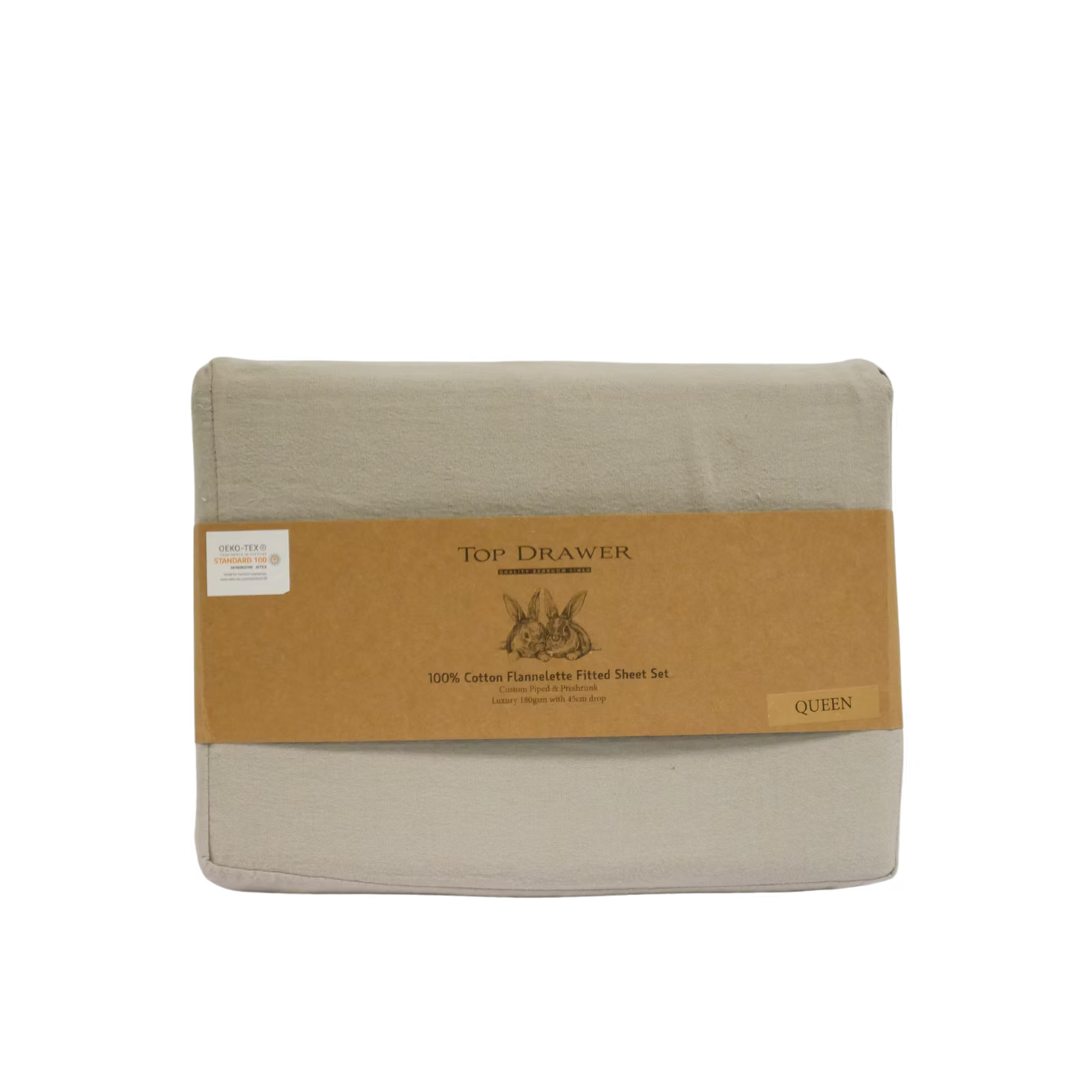 Flannelette Sheet set King Single Silver