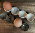 Simple Egg Tray Long White Speckled