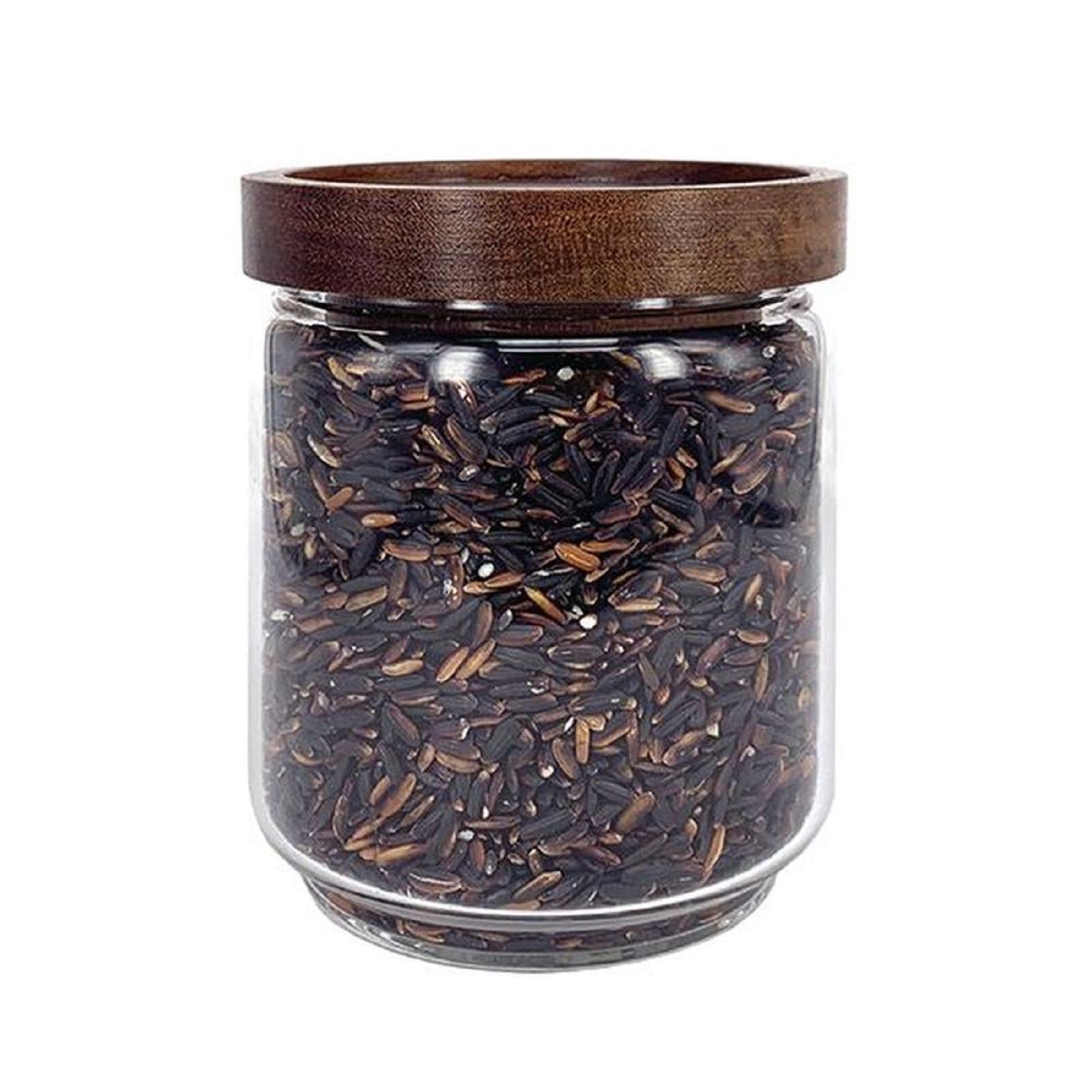 Glass Jar with Acacia Lid 500ml