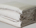Flannelette Sheet Set King Natural Stripe