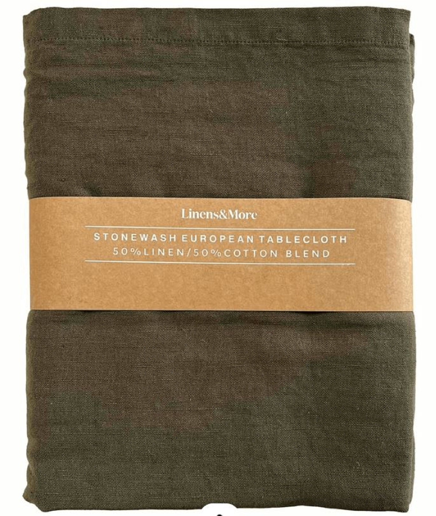 Forage Tablecloth Linen Olive 150cm W x200cm L