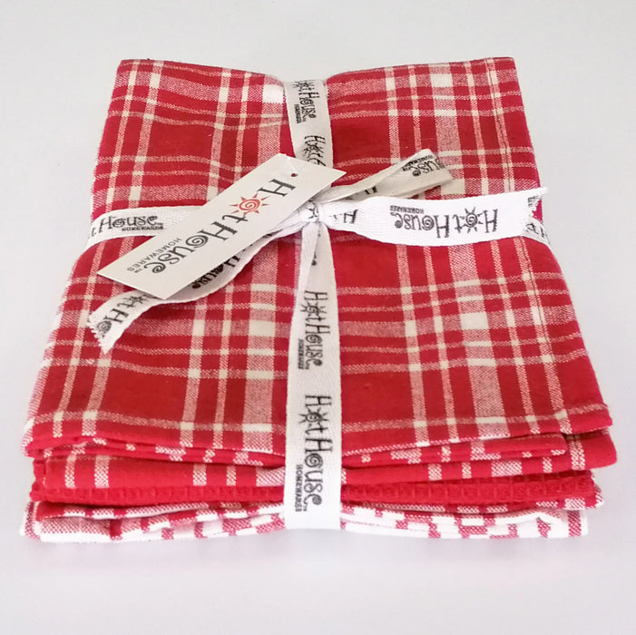 Tea Towels Dallas Red - Set of 3