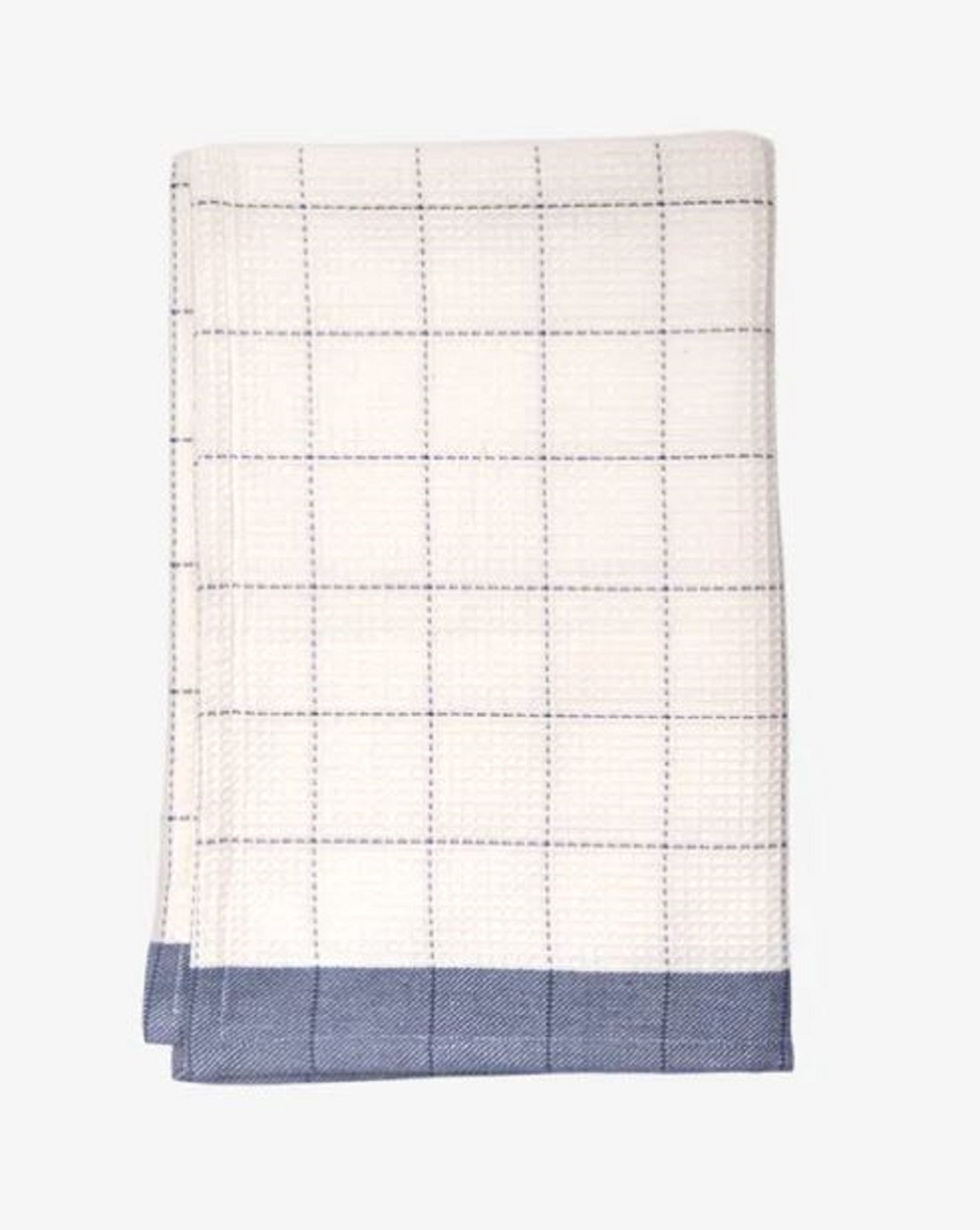 Tea Towel waffle Cotton Marine Blue