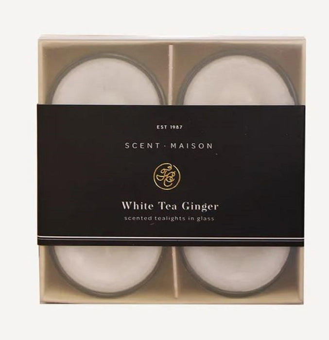 Tea lights white ginger