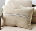 Cushion Cover Woven Stripe Blue
