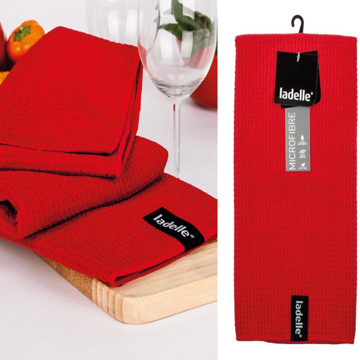 Ladelle Microfibre Red Kitchen Towel