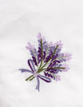 Handkerchief - Lavender Embroidery