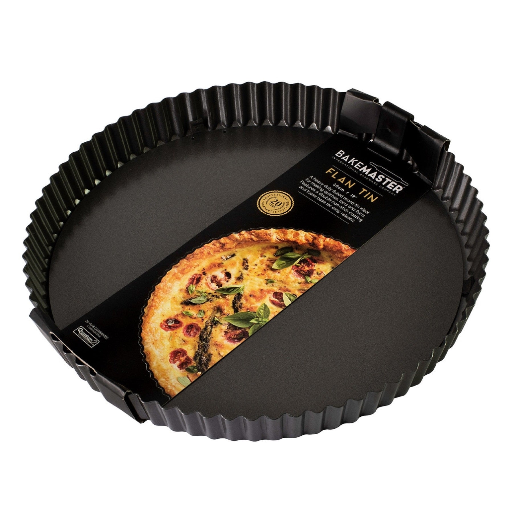 Bakemaster L/Base Rnd Quiche  30x3.5cm