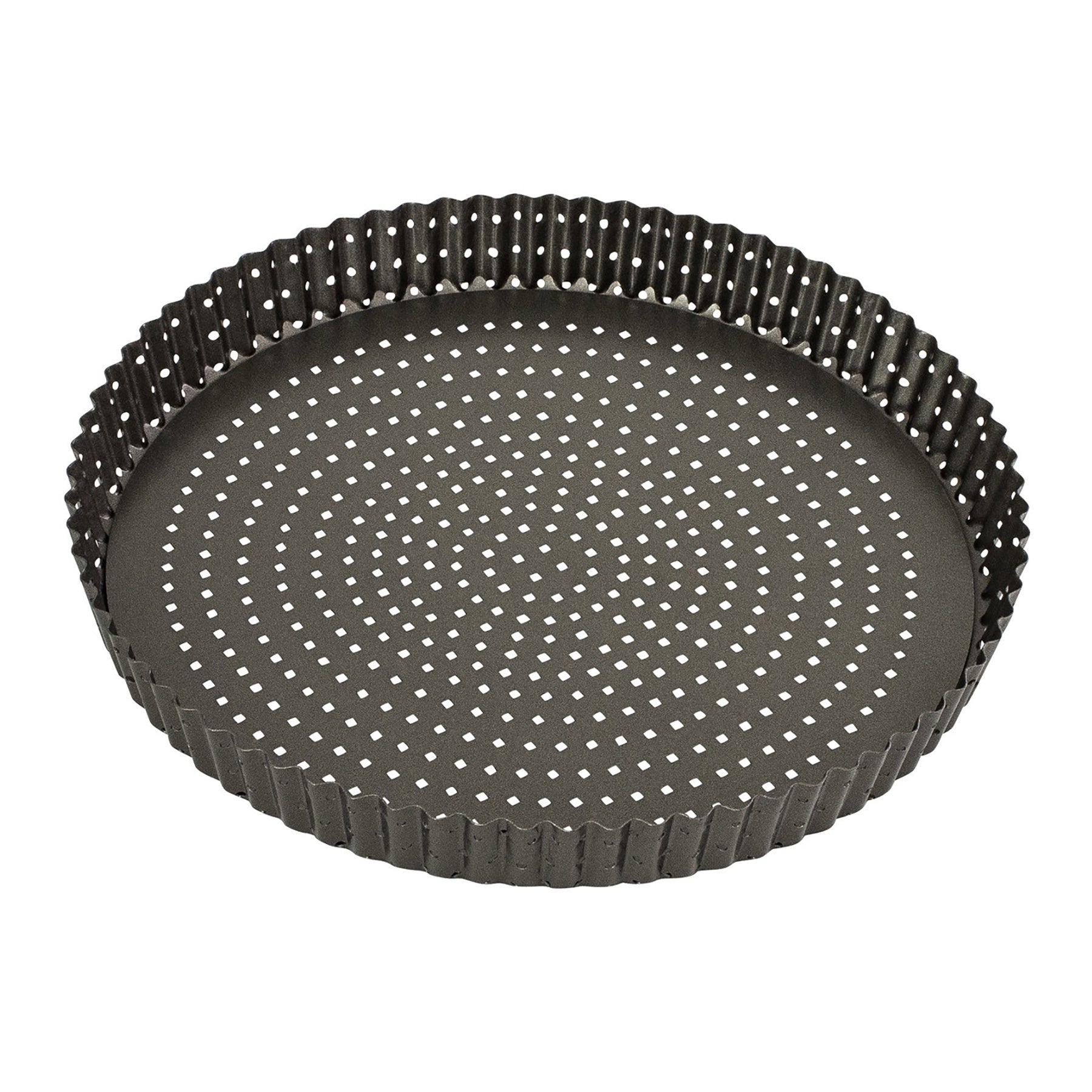 Bakemaster Perfect Crust Loose Base Quiche Pan, 30 X 3.5cm - Non-Stick