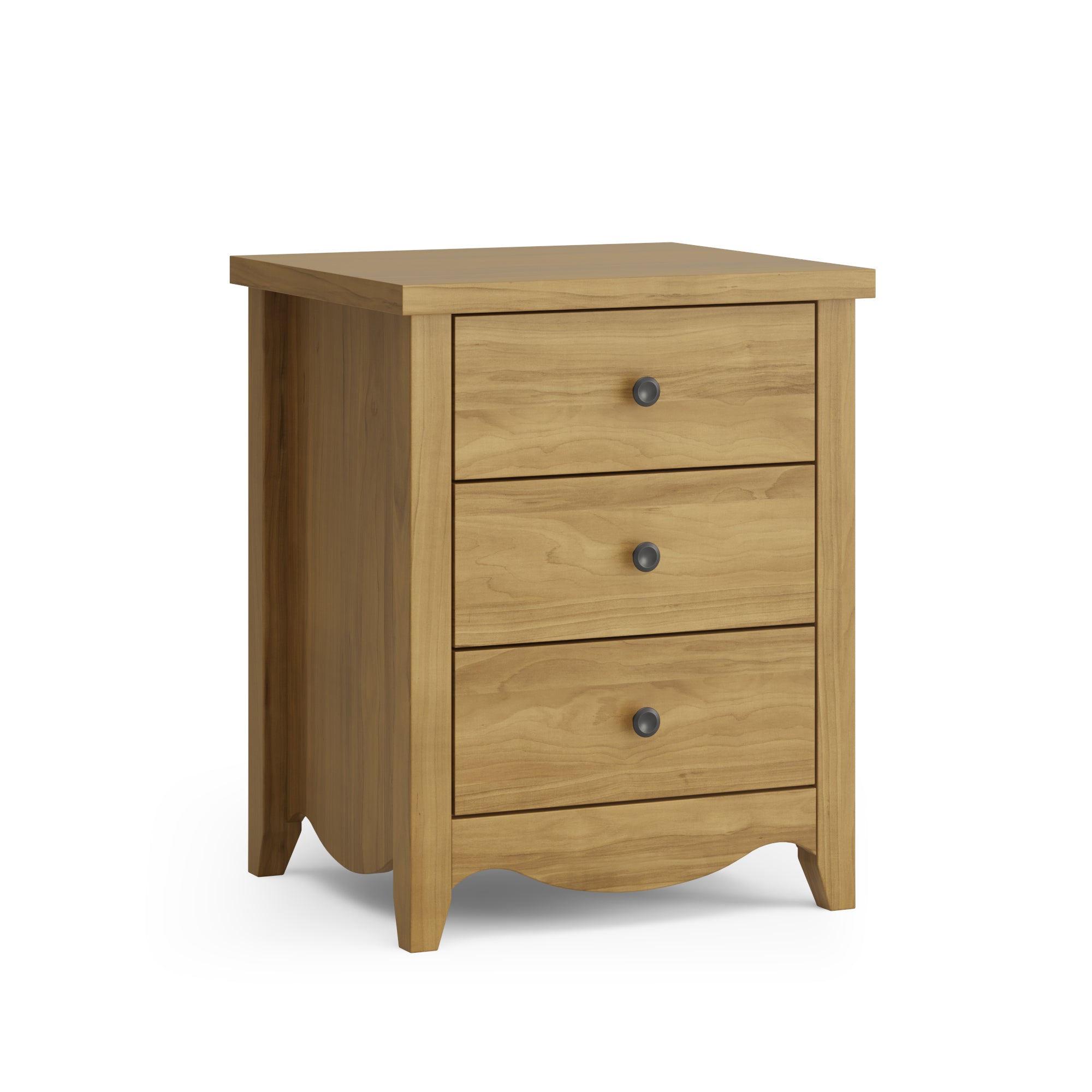 Brawton 3 Drawer Bedside