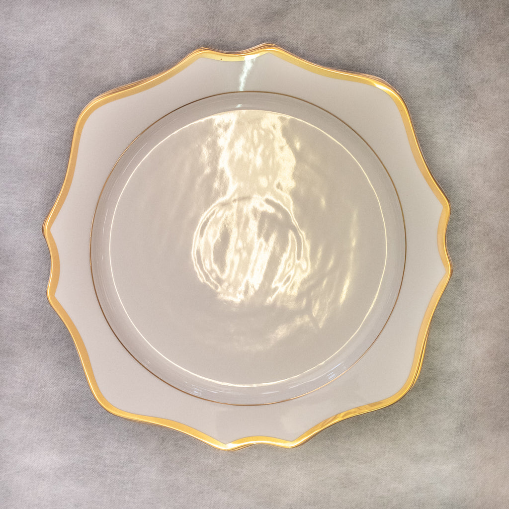Floraison Charger Plate, White