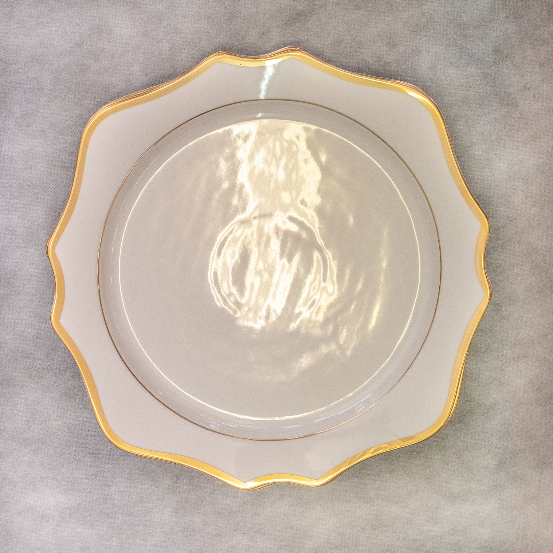 Floraison Charger Plate, White