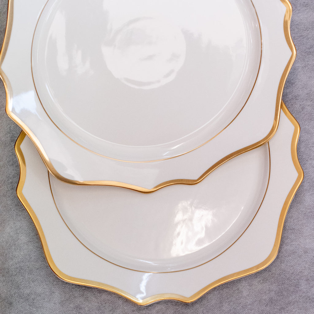 Floraison Charger Plate, White